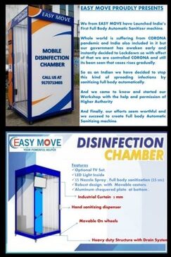 mobile disinfection unit chamber